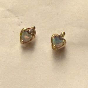 10 kt Gold Opal Ring and Earrings for kids